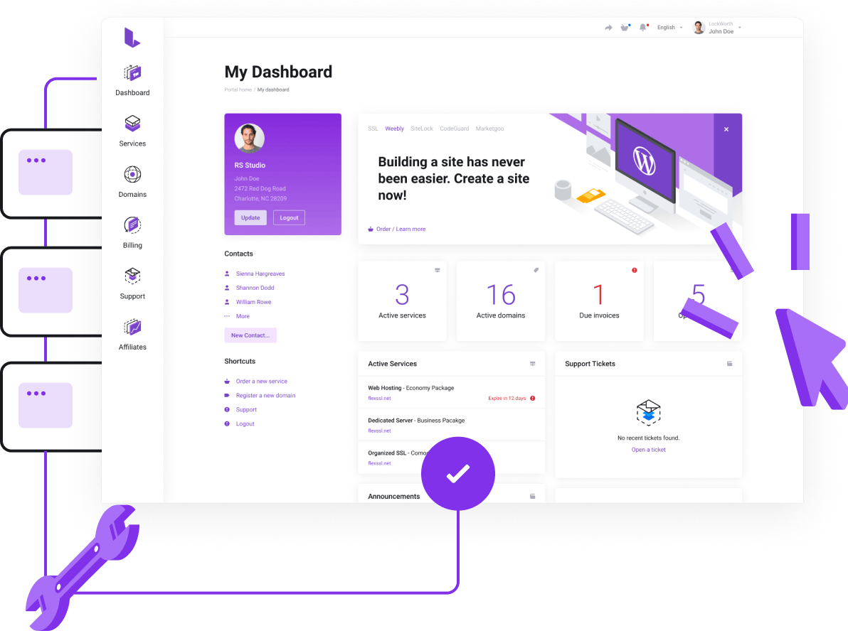Powerful management tools to save your time